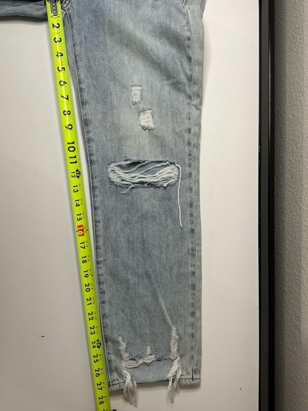 Pistola Charlie High Rise Straight in Shore Distresses Size 26 Jeans NWT - Picture 7 of 8